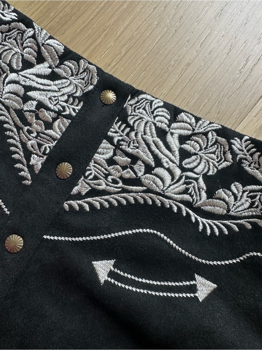 Women’s Embroidered Black Corset Bustier Desert Western Cowgirl Nashville Top - Picture 8 of 11